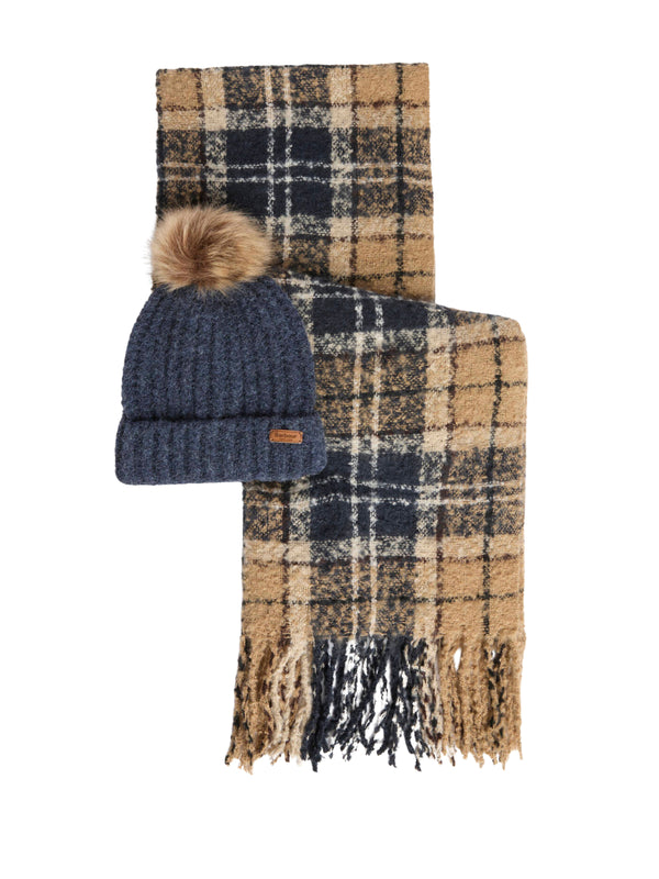BOX CAPPELLO + SCIARPA BARBOUR