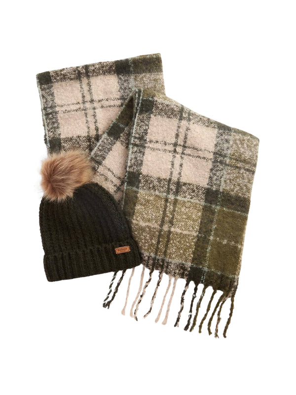 BOX CAPPELLO + SCIARPA BARBOUR  