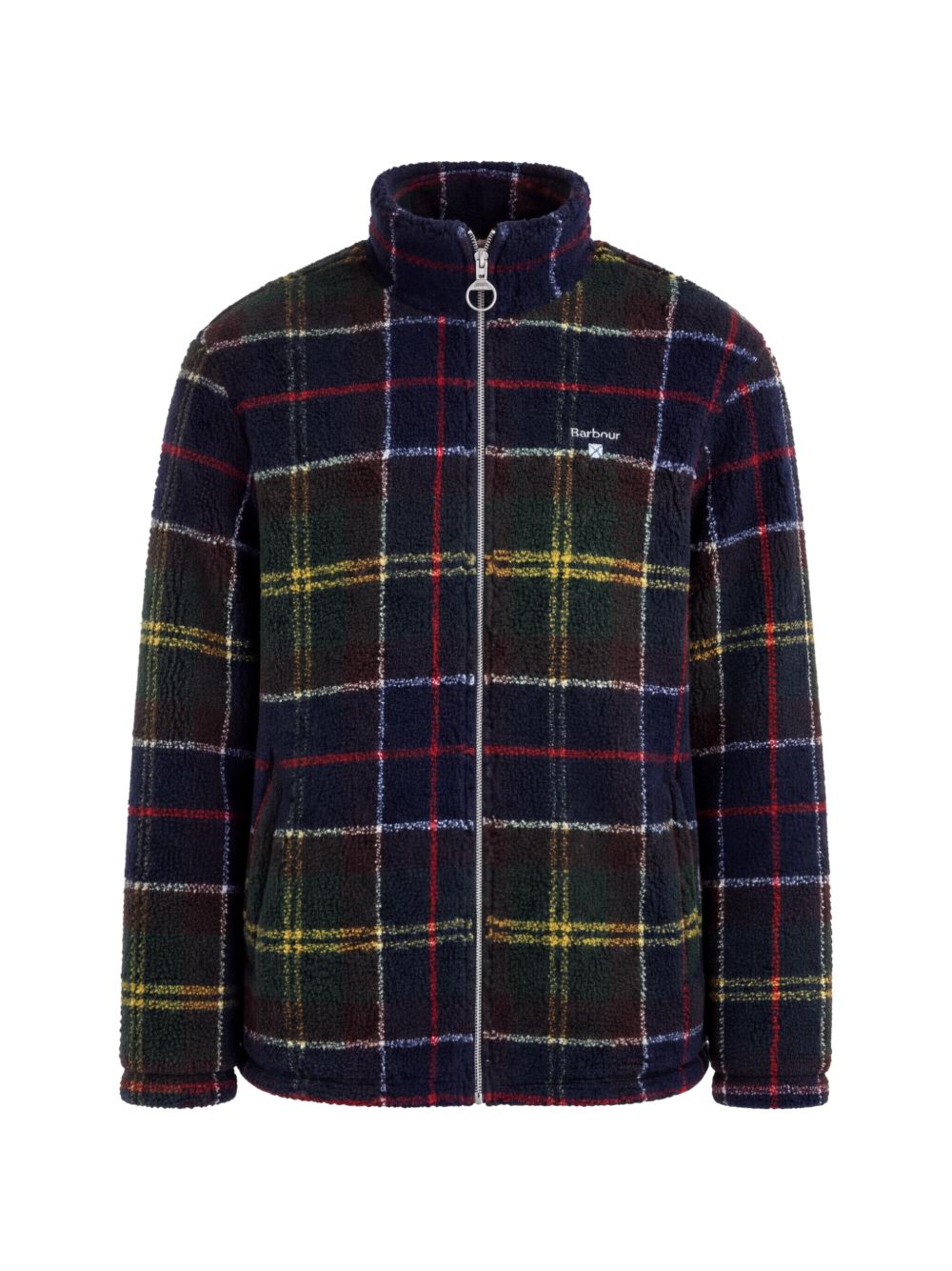 FELPE BARBOUR tartan fleece zip trough 