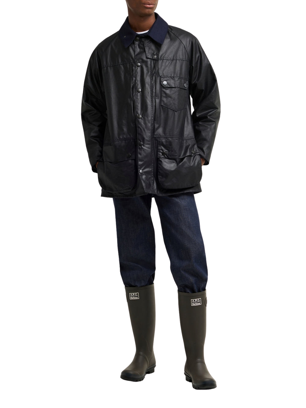 GIACCHE BARBOUR ba x apc beaufort wax 