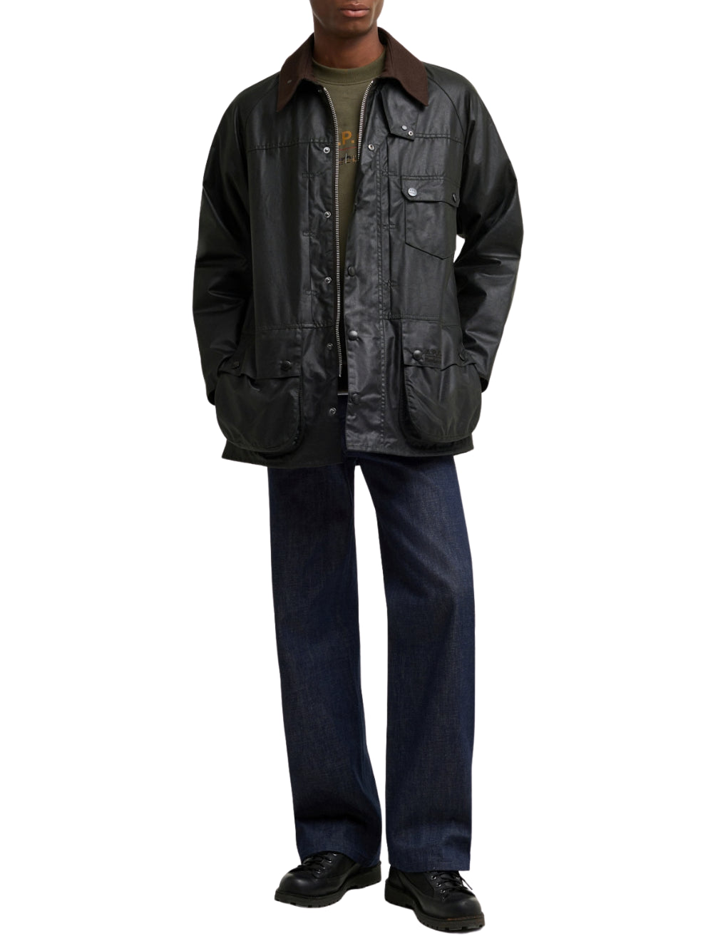 GIACCHE BARBOUR ba x apc beaufort wax 