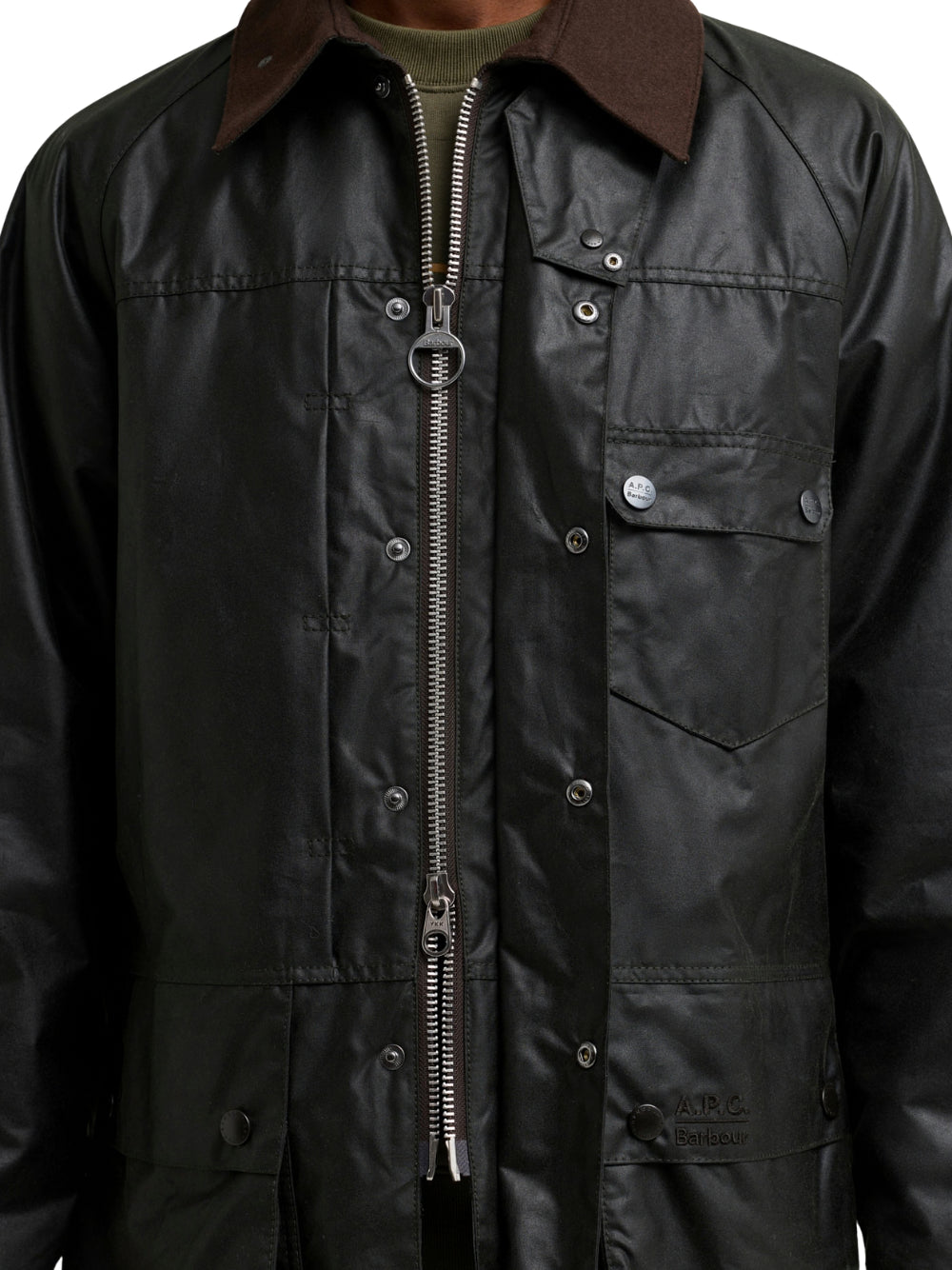 GIACCHE BARBOUR ba x apc beaufort wax 