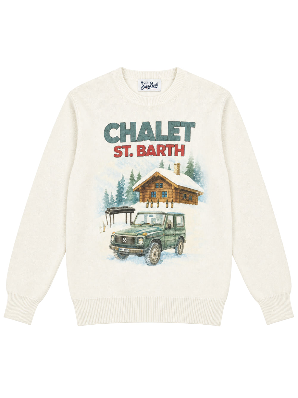 MAGLIERIA MC2 SAINT BARTH heron print 