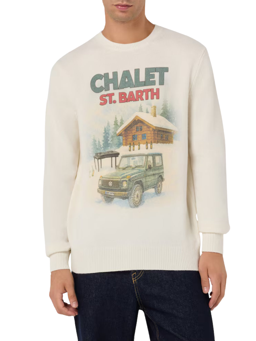 MAGLIERIA MC2 SAINT BARTH heron print 